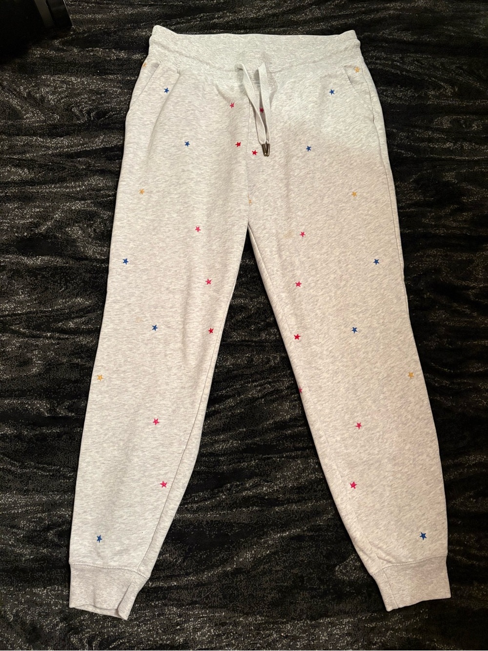 Old Navy Gray Star Embroidered Jogger Sweatpants